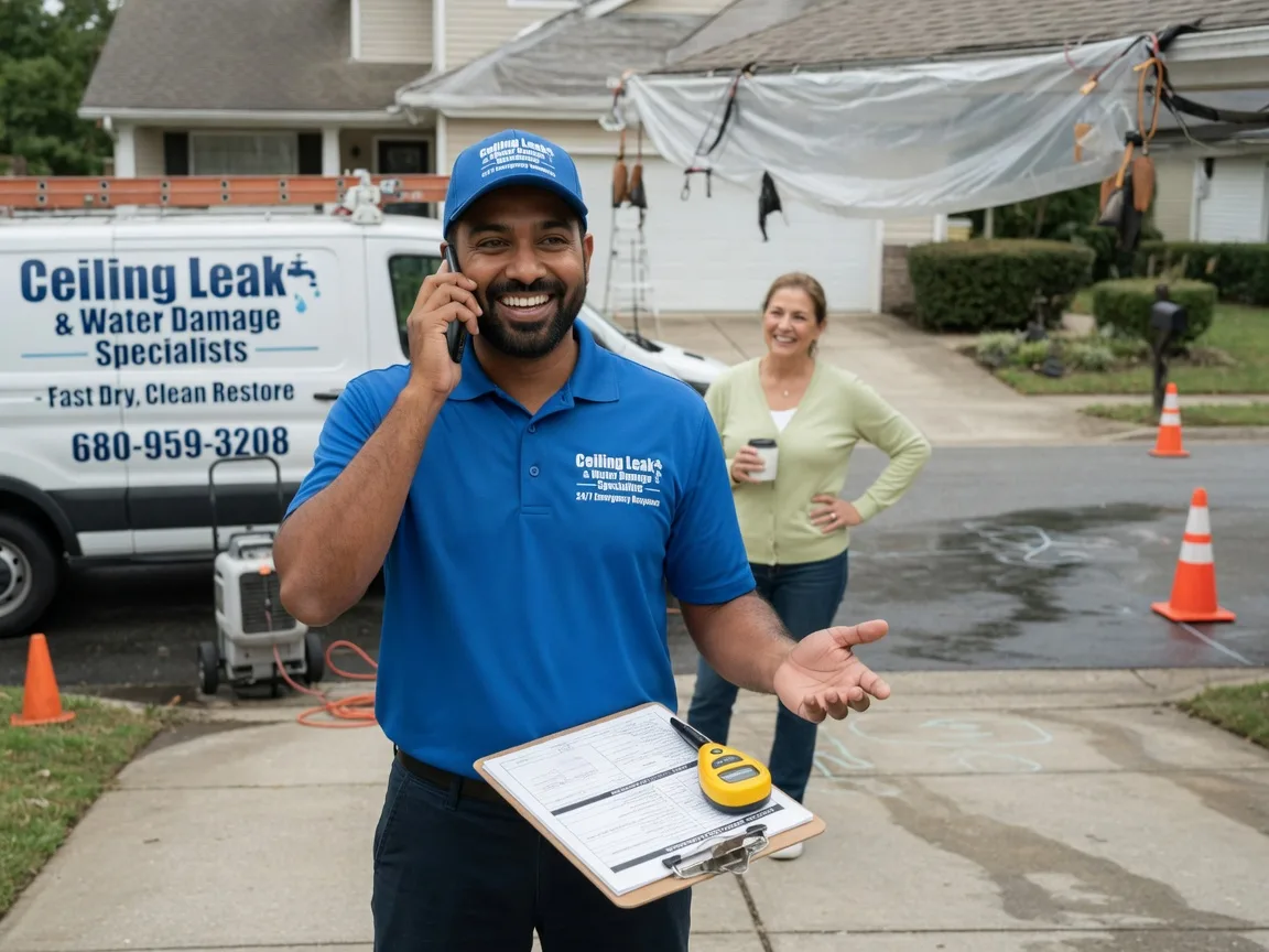 Ceiling Leak Cleanup FAQs